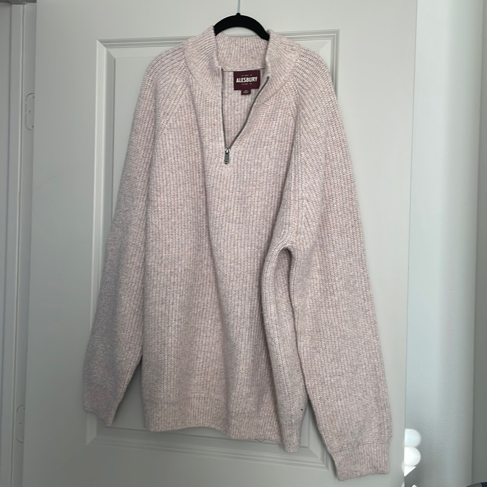 Alesbury Paxton Chunky Ribb 1/4 zip
